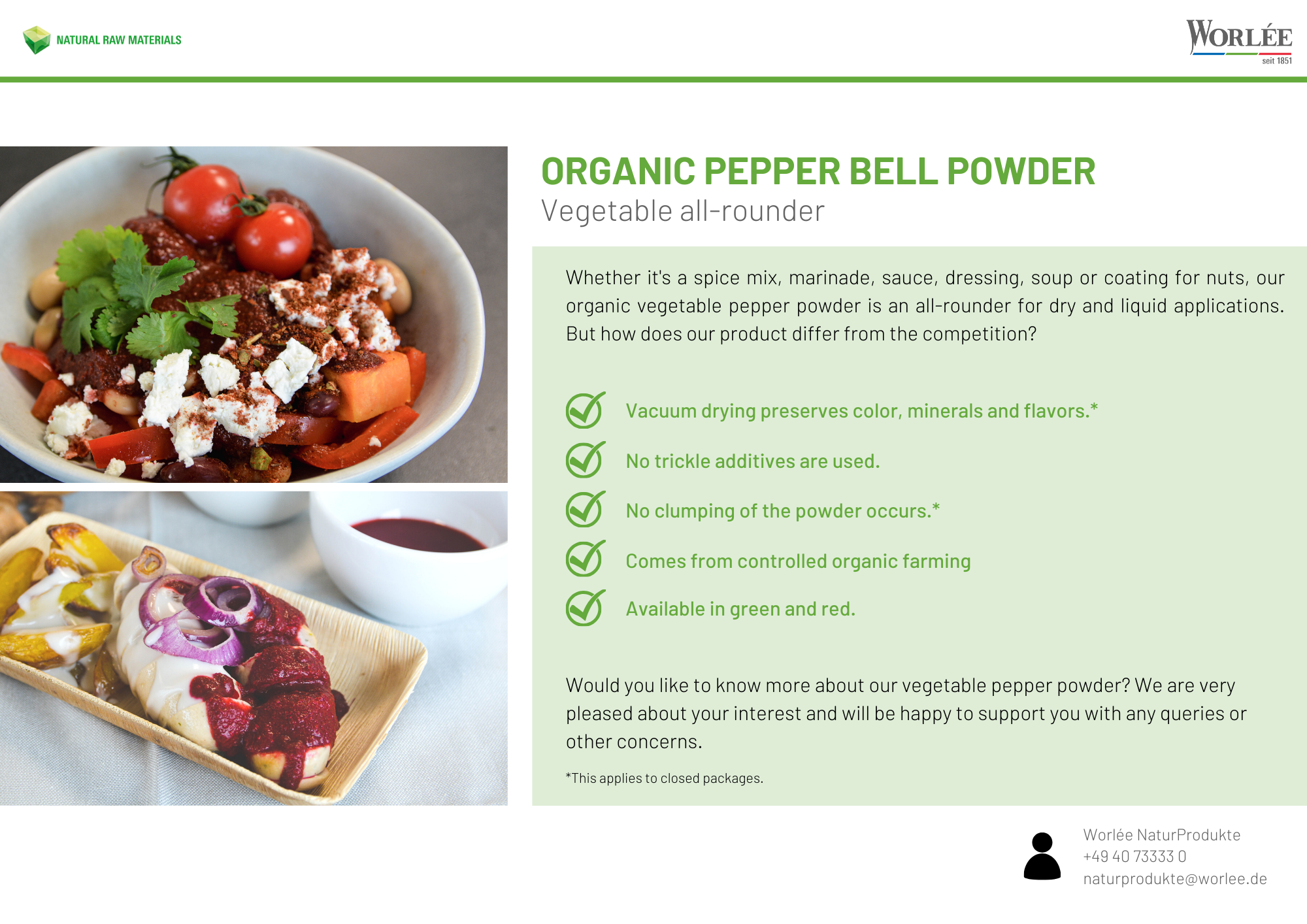WNP Flyer Organic Pepper Bell Powder