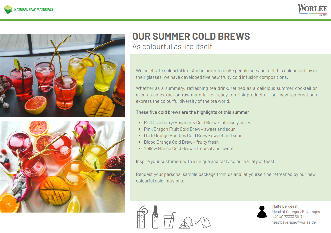 Our summer cold drinks Flyer (EN)